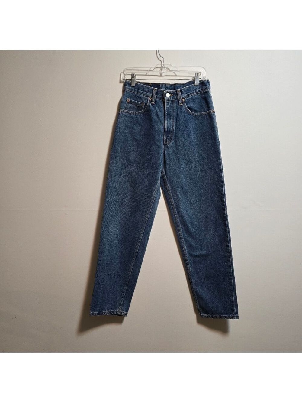 Levi's High Waisted Straight Leg Blue Denim Jeans